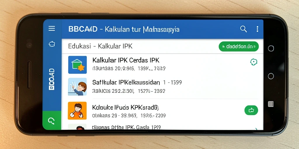 Tampilan antarmuka aplikasi BBCA4D yang sederhana dan informatif.