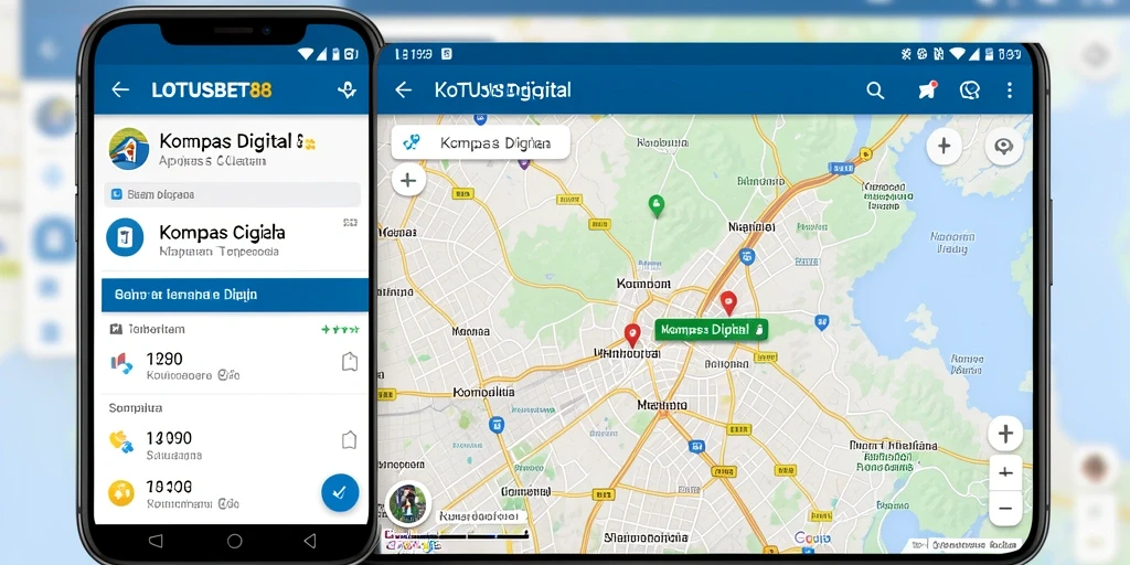 Antarmuka LOTUSBET88 menampilkan kompas digital yang jelas dan mudah digunakan.