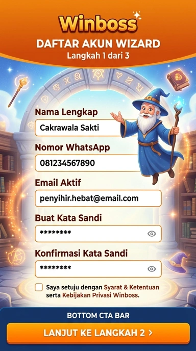 Cara Mudah Buat Akun Baru di winboss
